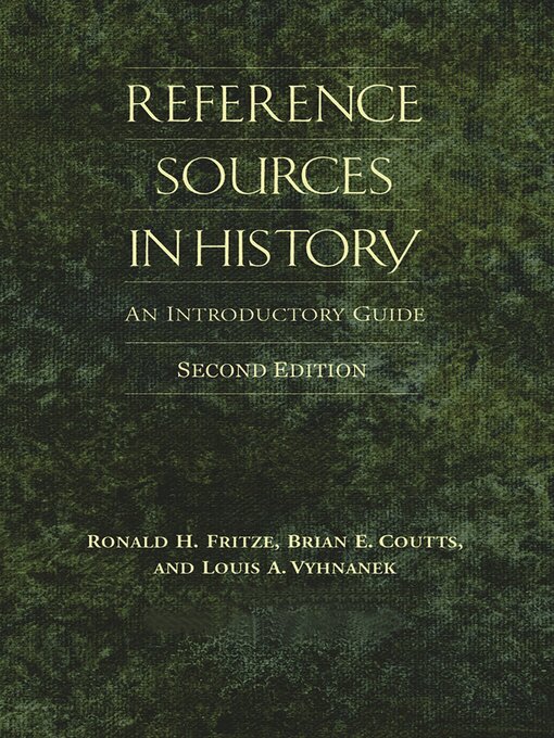 Title details for Reference Sources in History by Ronald H. Fritze - Wait list